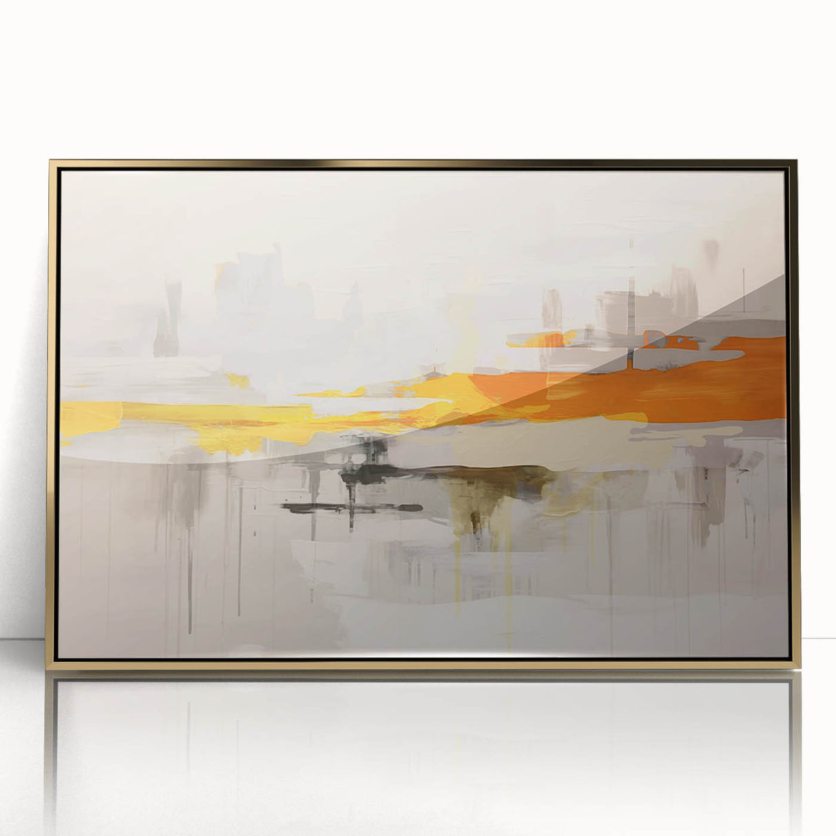 Vibrant abstract wall art canvas print showcasing bold colors and dynamic shapes, perfect for modern home decor or artistic display.