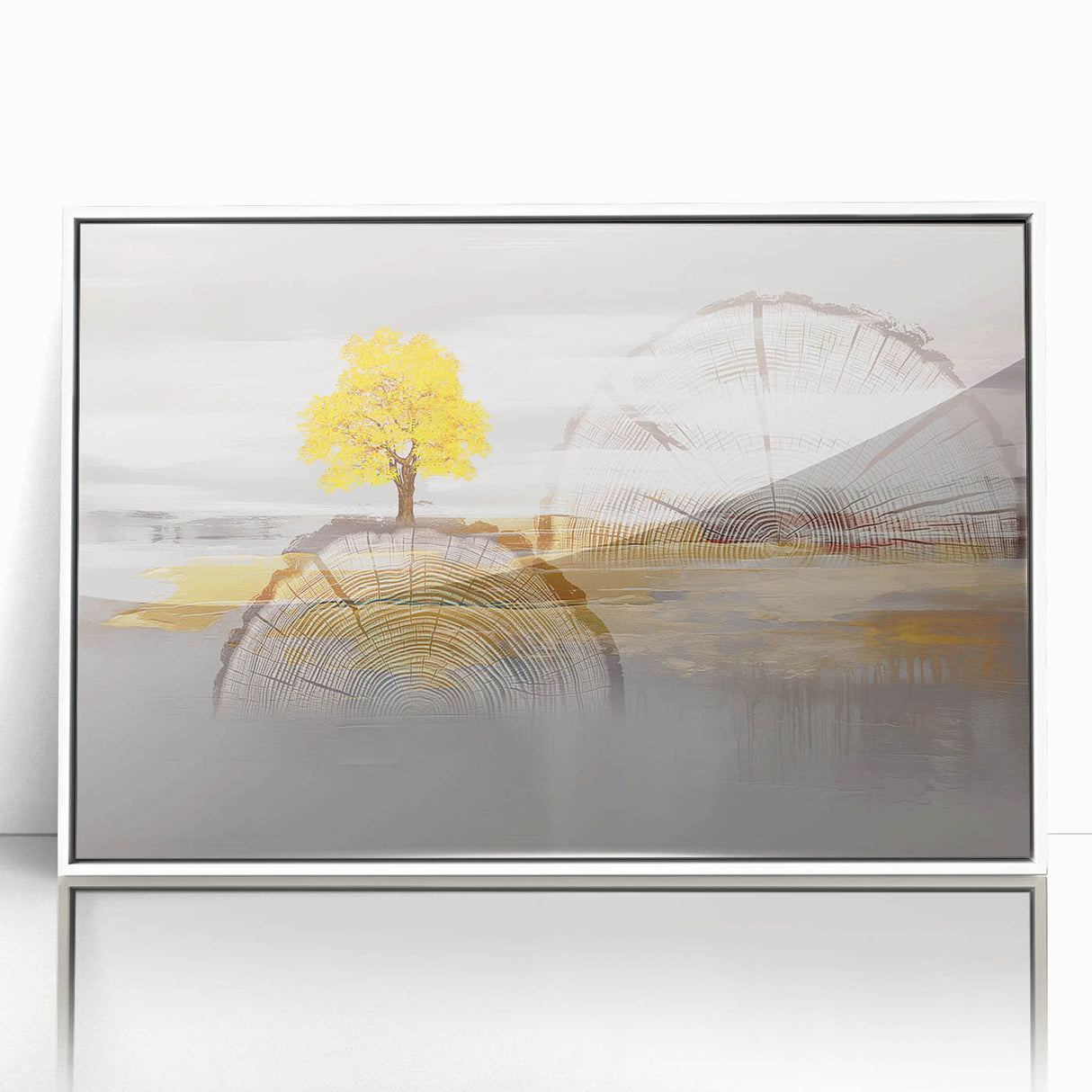 Abstract wall art canvas print showcasing vibrant colors and dynamic shapes, perfect for modern decor, rolled and ready for framing.