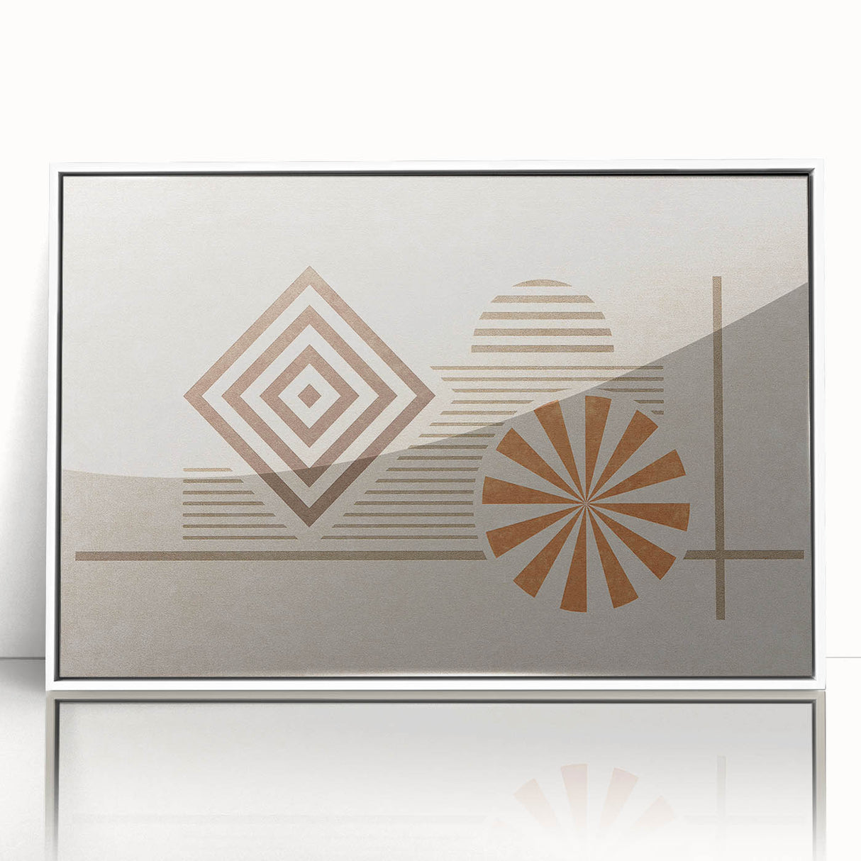 Colorful abstract wall art canvas print, showcasing vibrant geometric shapes and patterns, ideal for modern home decor or artistic spaces.