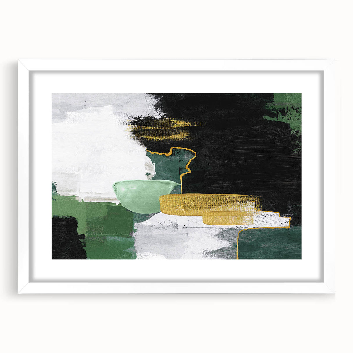 Colorful abstract wall art canvas print showcasing vibrant swirls and geometric shapes in shades of blue, orange, and yellow, perfect for modern decor.