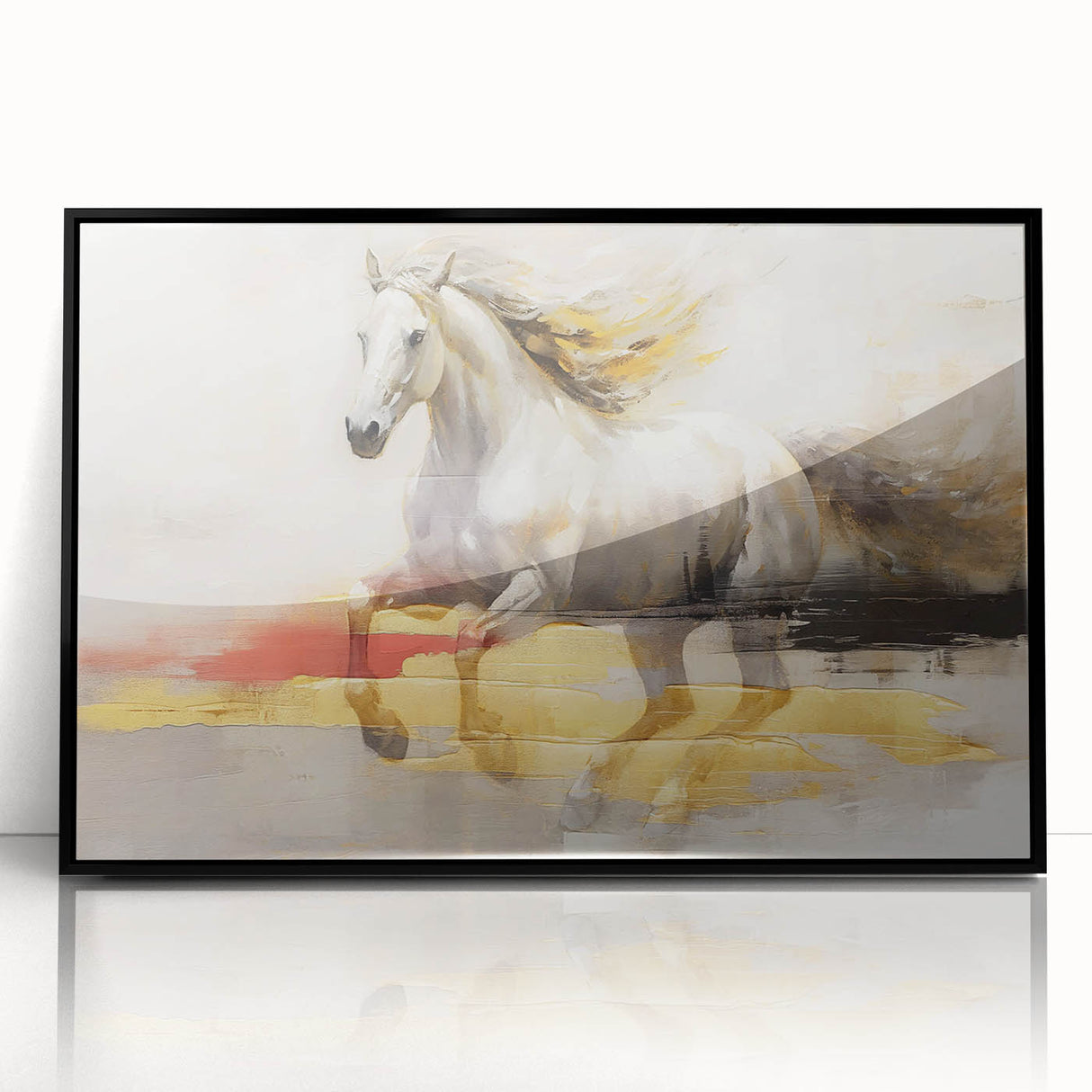 Abstract canvas artwork showcasing vibrant geometric patterns in bold colors, ideal for modern home decor or gallery settings, rolled in a protective tube.
