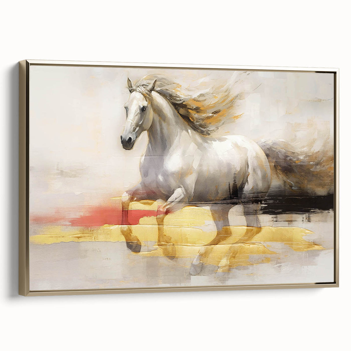 Abstract wall art canvas featuring vibrant colors and geometric shapes, ideal for modern home decor. Presented in a protective cardboard tube for easy storage.
