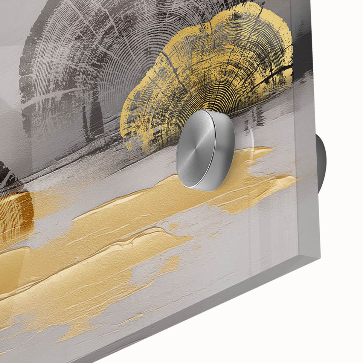 Abstract wall art canvas showcasing vibrant colors and geometric patterns, elegantly rolled and protected in a sturdy cardboard tube for safe shipping.