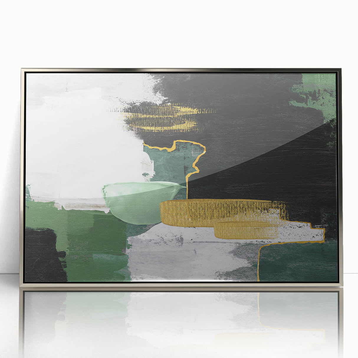 Abstract wall art canvas showcasing vibrant colors and geometric shapes, ideal for modern decor, emphasizing creativity and artistic expression.