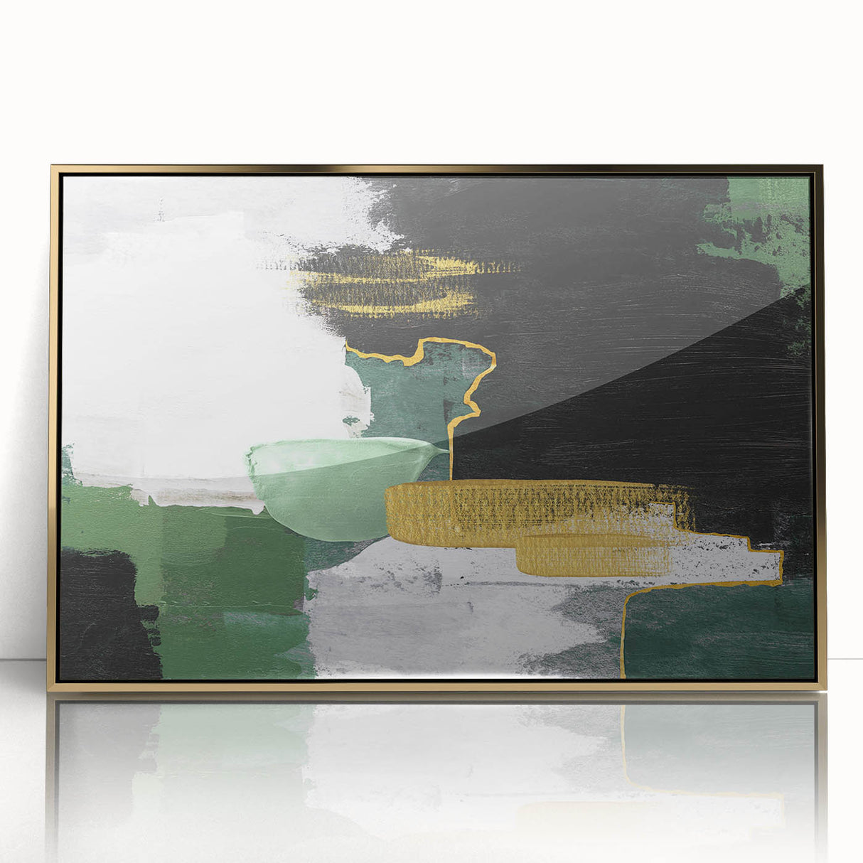 Vibrant abstract wall art print showcasing bold colors and geometric shapes, ideal for modern home decor and creative spaces.