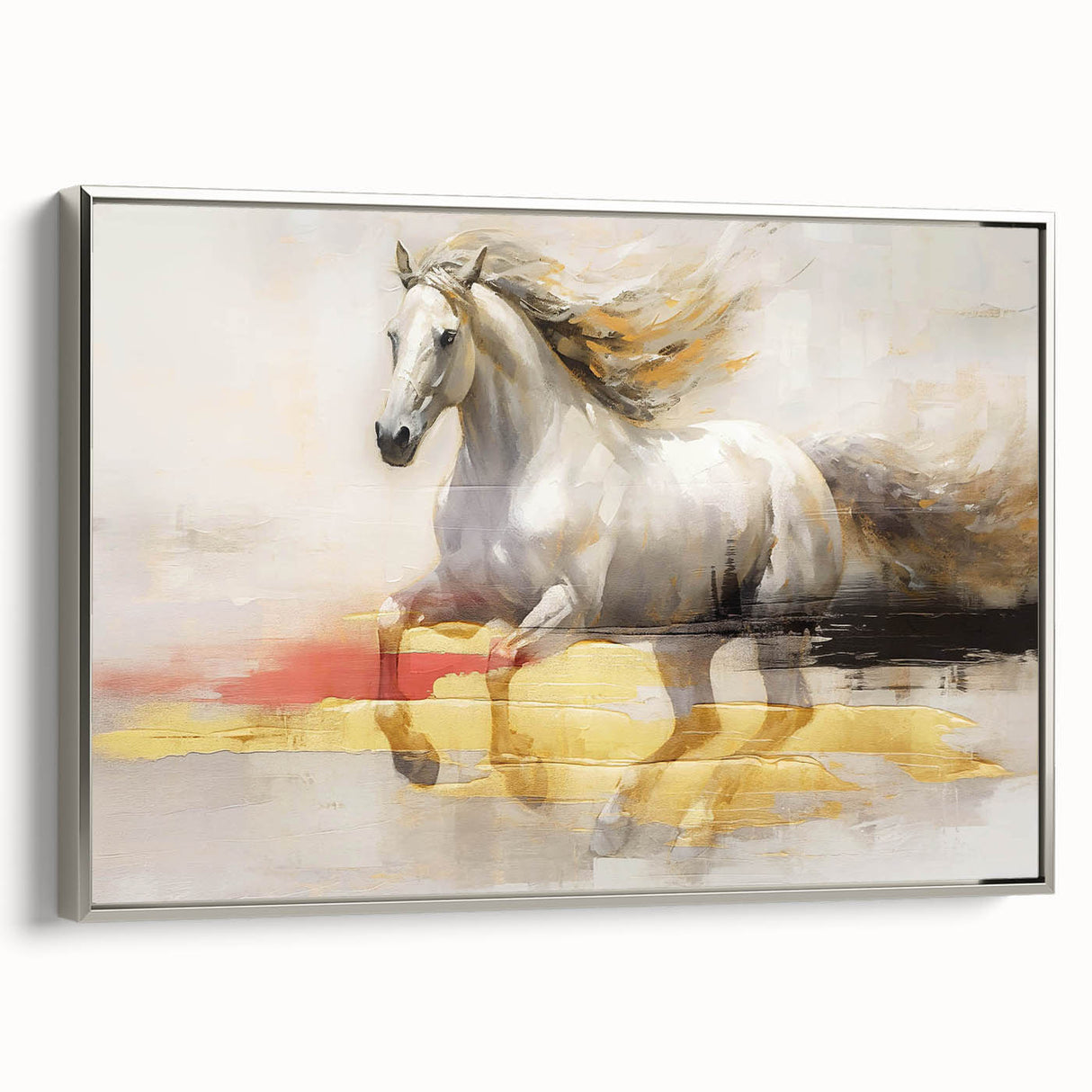 Abstract wall art canvas featuring vibrant colors and dynamic shapes, designed to enhance modern home decor, rolled and ready for easy display.
