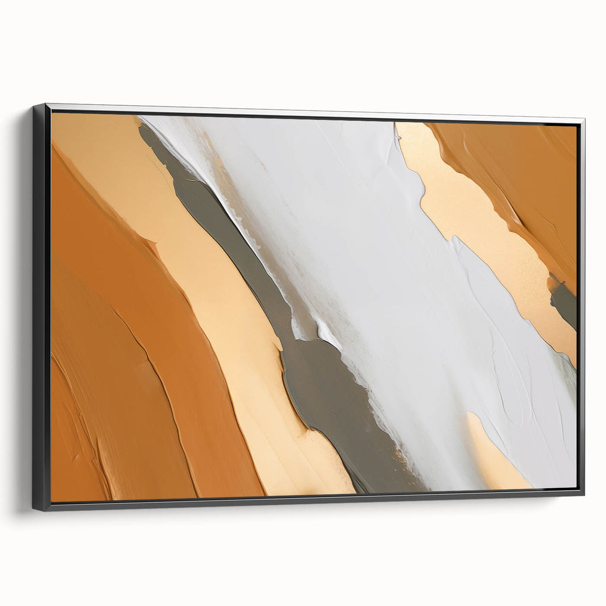 Abstract canvas art showcasing vibrant colors and dynamic shapes, designed to enhance modern interiors; rolled for easy transport and storage.