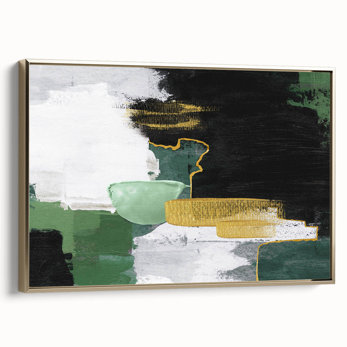 Abstract canvas artwork showcasing vibrant colors and dynamic shapes, perfect for modern home decor. Ideal for adding a bold statement to any room.