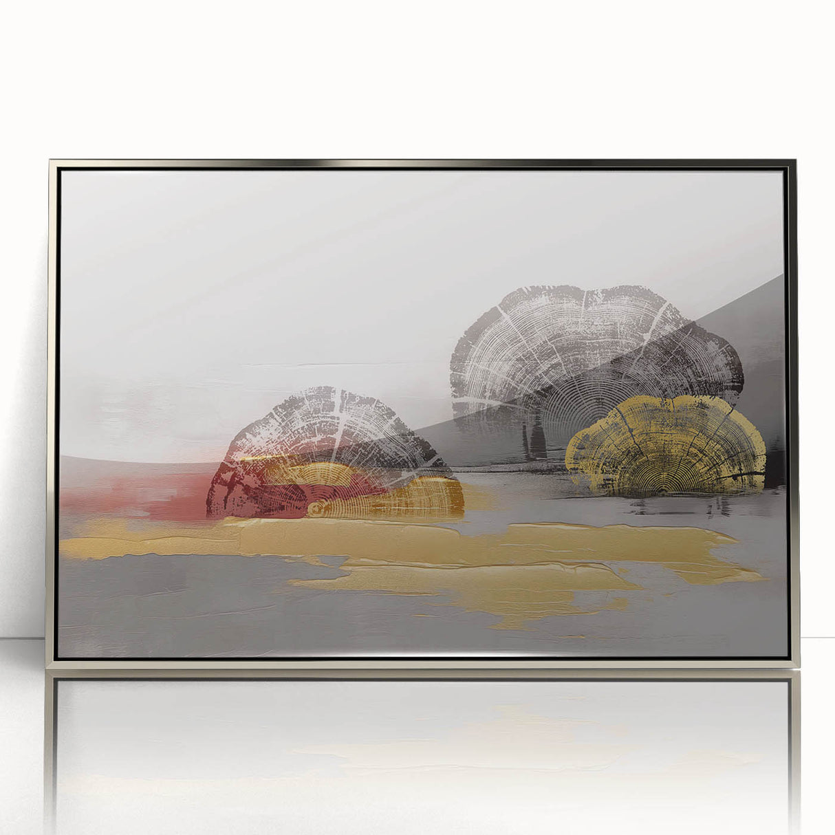 Abstract wall art canvas featuring vibrant colors and dynamic shapes, showcasing a modern artistic design perfect for contemporary home decor. The artwork is rolled and secured in a protective cardboard tube for safe shipping.