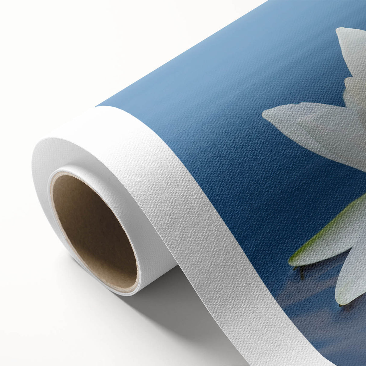 Vibrant close-up of a floral canvas art print showcasing intricate details of multi-colored flowers on a textured background, perfect for home decor.