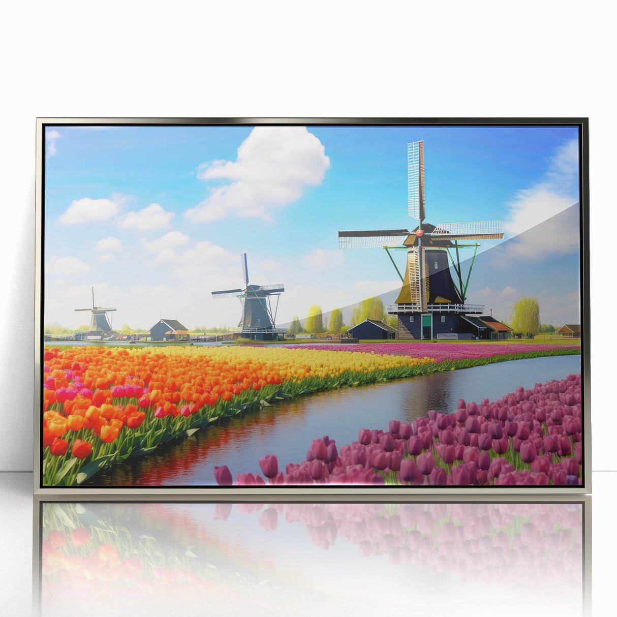 Vibrant floral canvas artwork showcasing a detailed arrangement of colorful flowers on a soft pastel background, perfect for home decor or art enthusiasts.