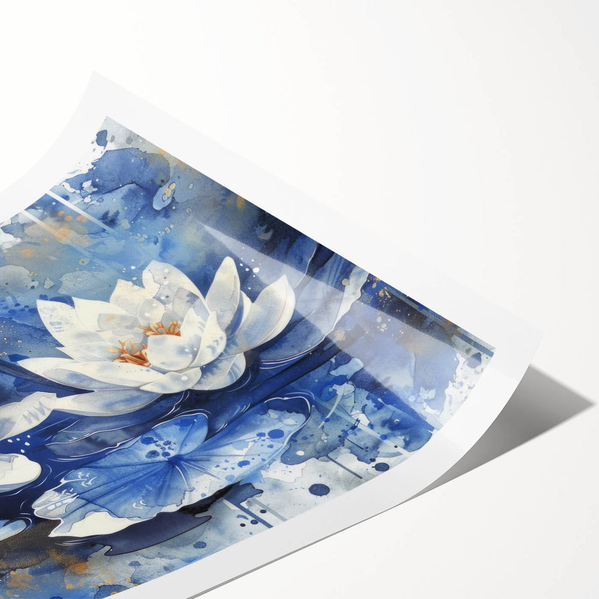 Vibrant floral canvas print showcasing colorful blossoms in a modern design, rolled and securely packaged in a protective cardboard tube for shipping.