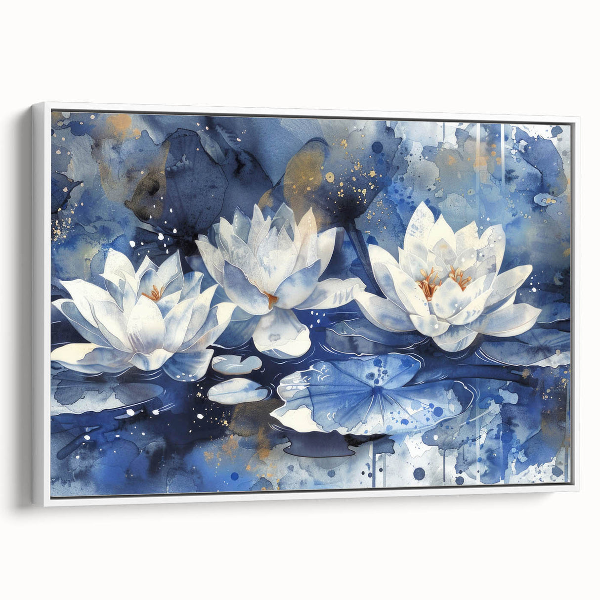 Vibrant floral wall art canvas print showcasing an abstract arrangement of colorful flowers in shades of pink, blue, and yellow on a textured background. Perfect for home decor.