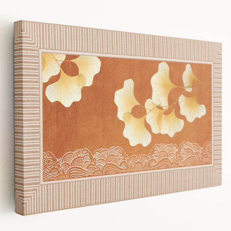 Stretched canvas wall art featuring an abstract design of colorful strokes and lines, showcasing vibrant hues and modern artistic flair.