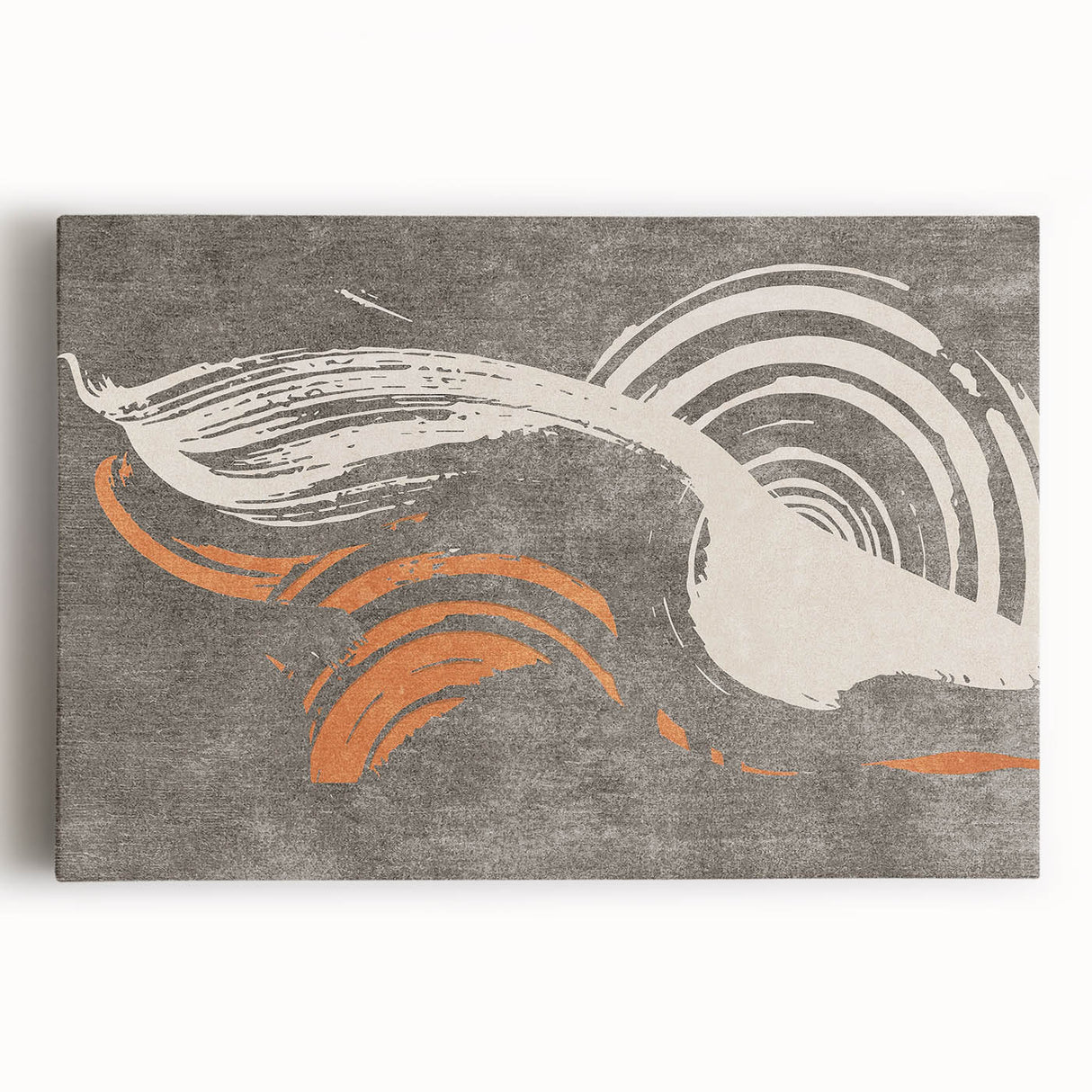 Abstract canvas wall art design showcasing vibrant strokes and lines in a modern composition, ideal for contemporary home decor accents.