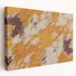Stretched canvas wall art displaying a modern abstract design with colorful strokes and lines, perfect for contemporary home decor.