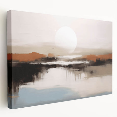 Stretched canvas wall art showcasing an abstract design of colorful strokes and lines in vibrant hues, perfect for modern home decor.