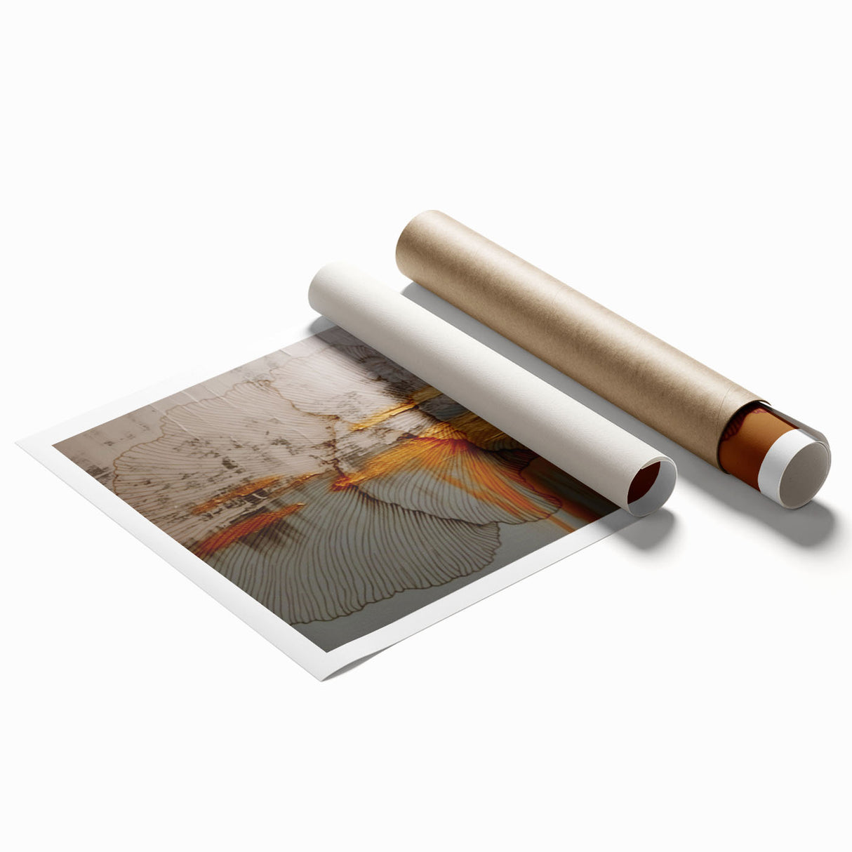 Abstract wall art print showcasing vibrant strokes and lines in a dynamic composition, ideal for modern home decor and artistic expression.
