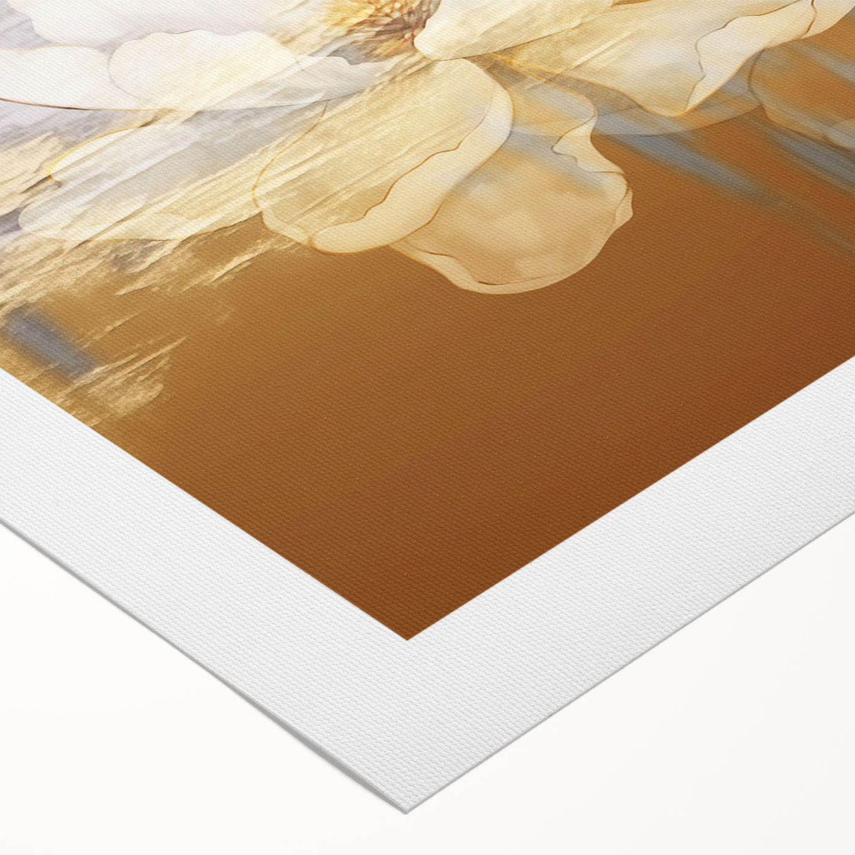 Abstract wall art featuring vibrant strokes and lines in shades of blue, orange, and yellow, ideal for modern home decor. This rolled canvas adds a pop of color to any space, enhancing artistic ambiance.