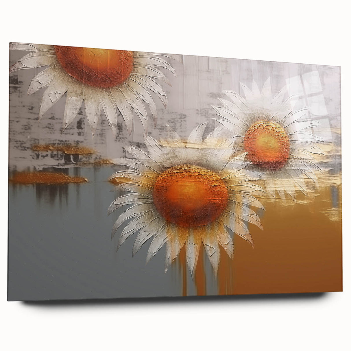 Abstract strokes and lines design on acrylic glass wall art, showcasing vibrant colors and intricate patterns, ideal for modern home decor and artistic expression.