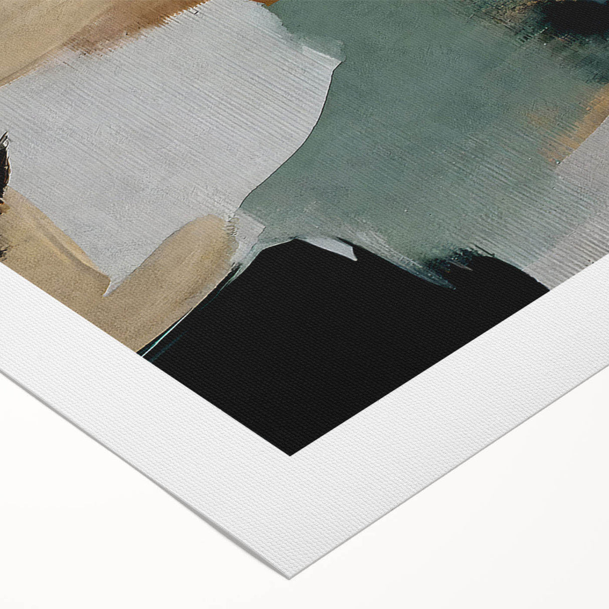 Abstract strokes and lines design in vibrant colors on rolled canvas, showcasing modern wall art perfect for contemporary decor, packaged securely in a sturdy tube.