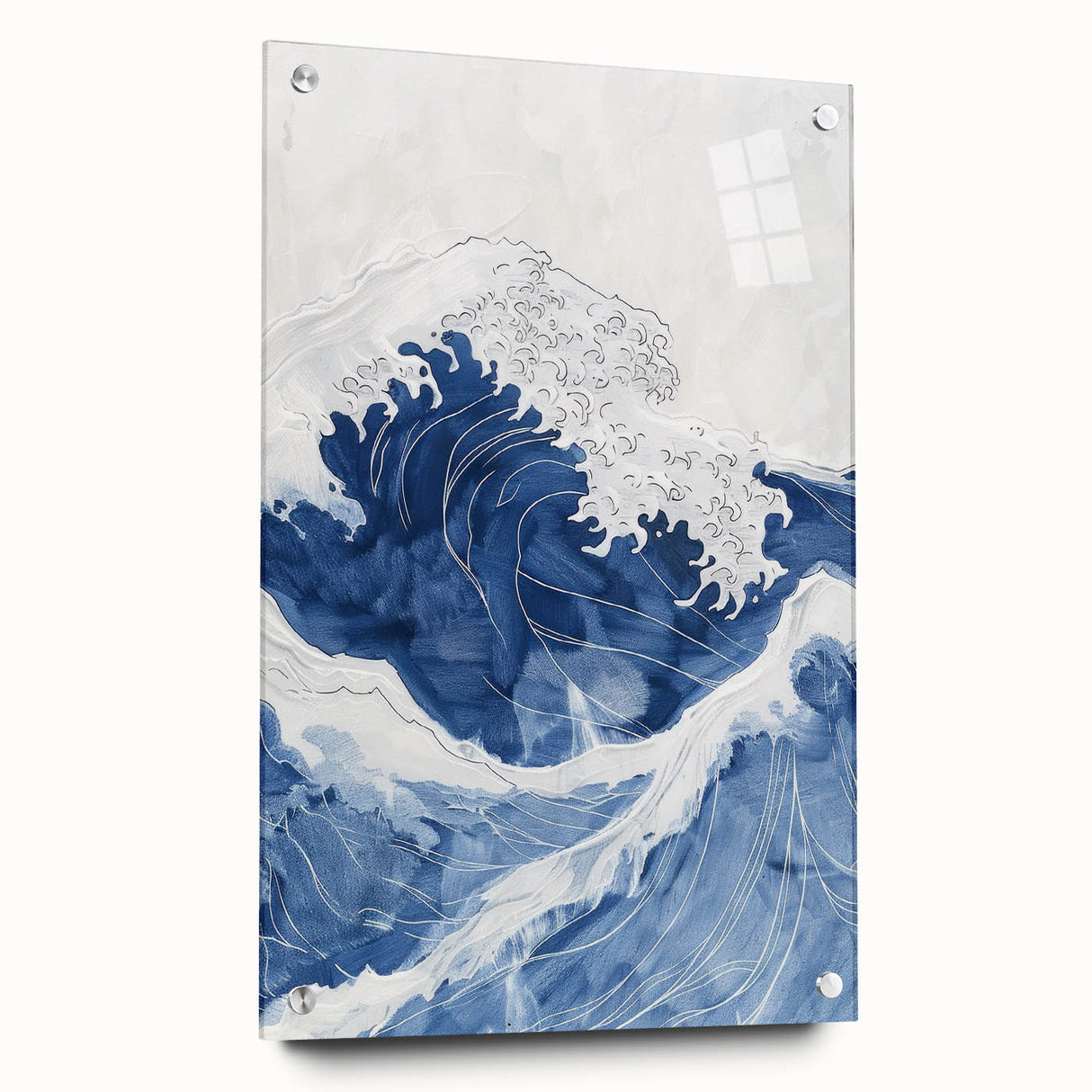 Bold Ocean Wave Coastal Wall Art - Nautical Seaside Decor Print