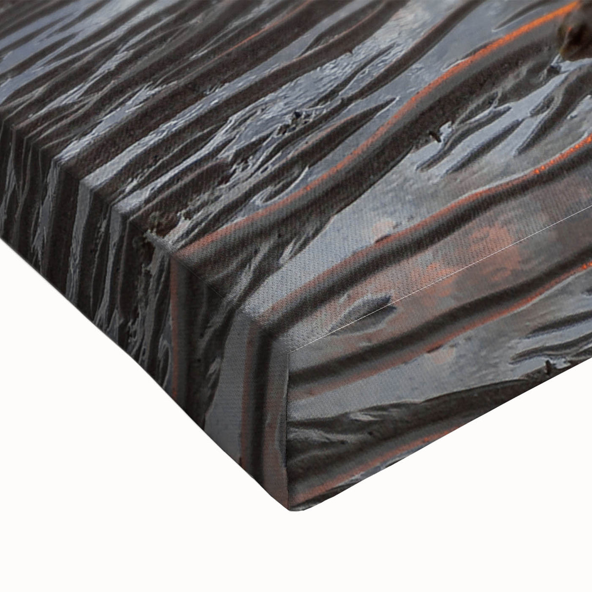 Large art featuring a black and white landscape of Madagascar on stretched canvas, ideal for bedroom wall decor.