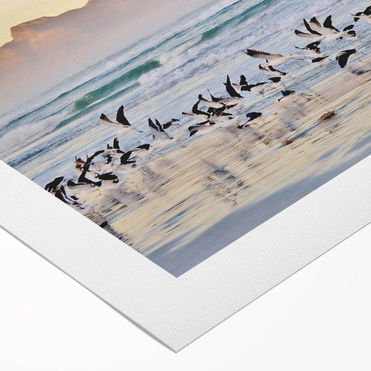 Art deco poster of a vibrant South African landscape on rolled canvas, suited for dining room decor.