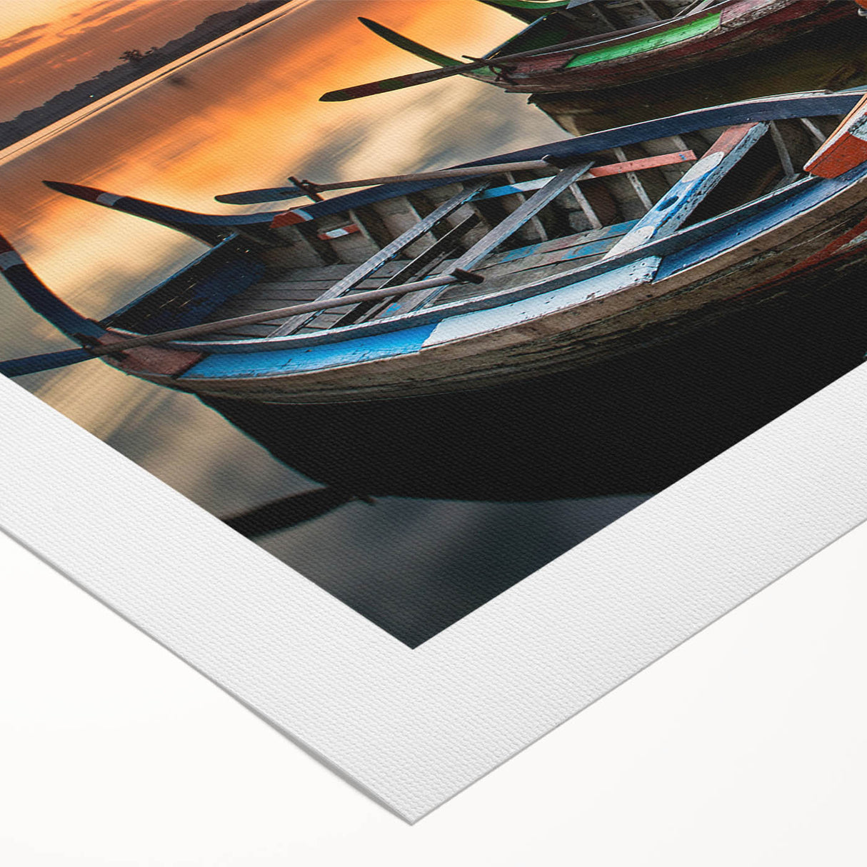 Art deco poster of a serene Myanmar landscape, featuring muted earth tones on rolled canvas, suited for dining room decor.