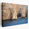 Scenic Baja California landscape on stretched canvas, featuring soft blue and green tones, suitable for kitchen wall art.