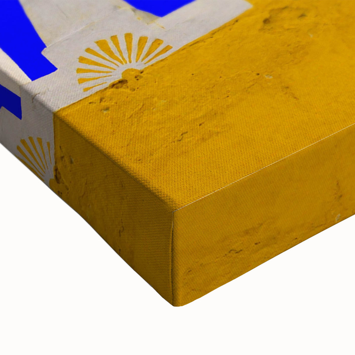 Black and white landscape art painting of Yucatan scenery on large stretched canvas, suitable for bedroom decor.