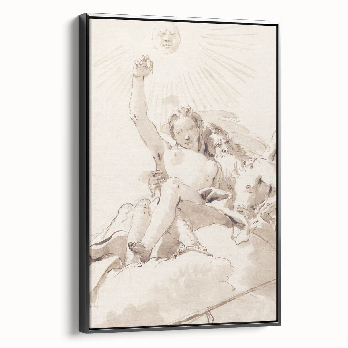Famous Romantic Era Art: Time and Truth - Historical Romantic Canvas