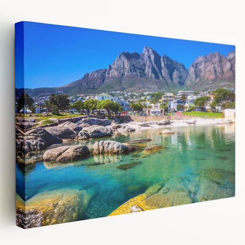 Large canvas print featuring a vibrant African savannah scene, suitable for kitchen wall art.
