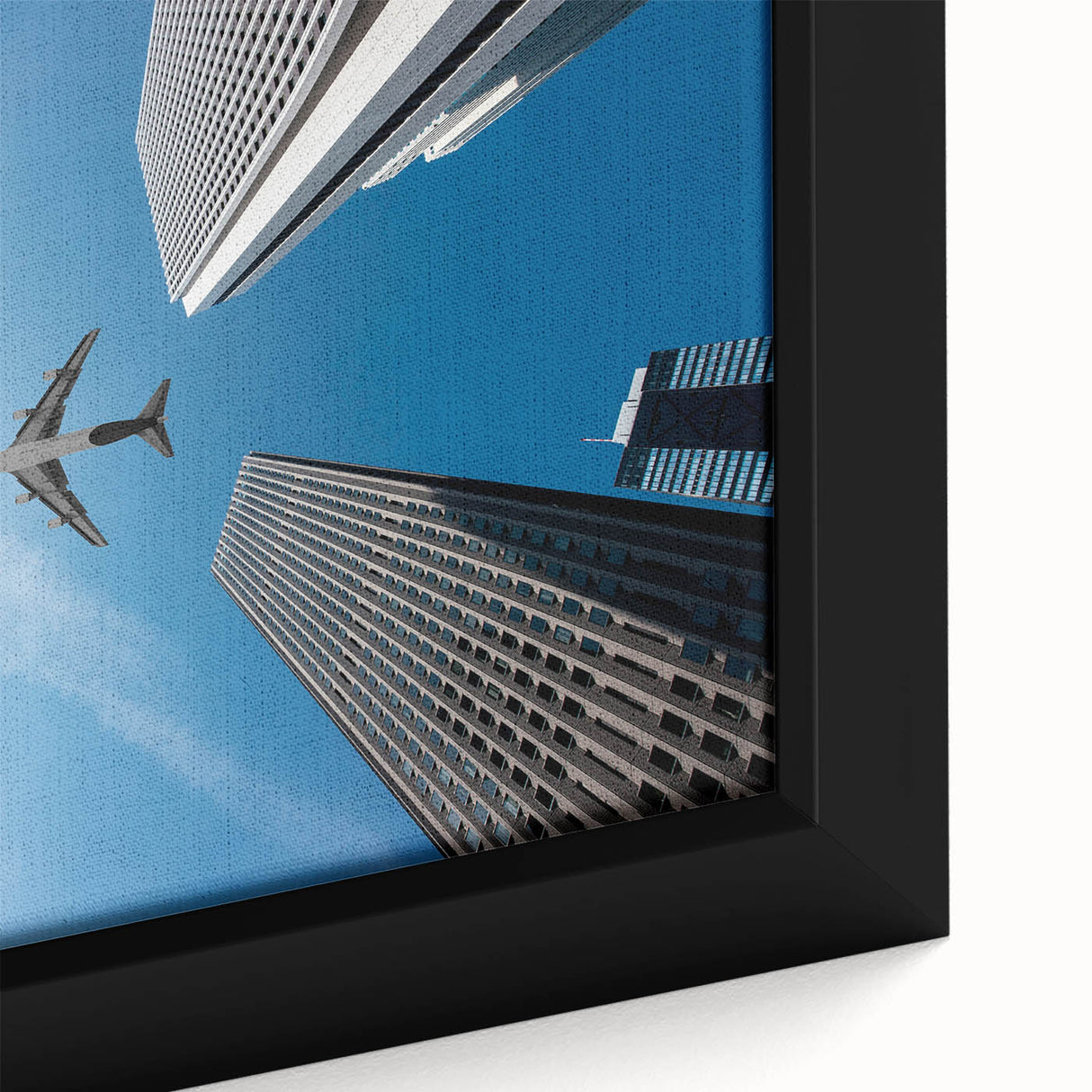 Extra large framed canvas featuring a textured depiction of Tokyo with vibrant colorful accents, ideal for living room decor.