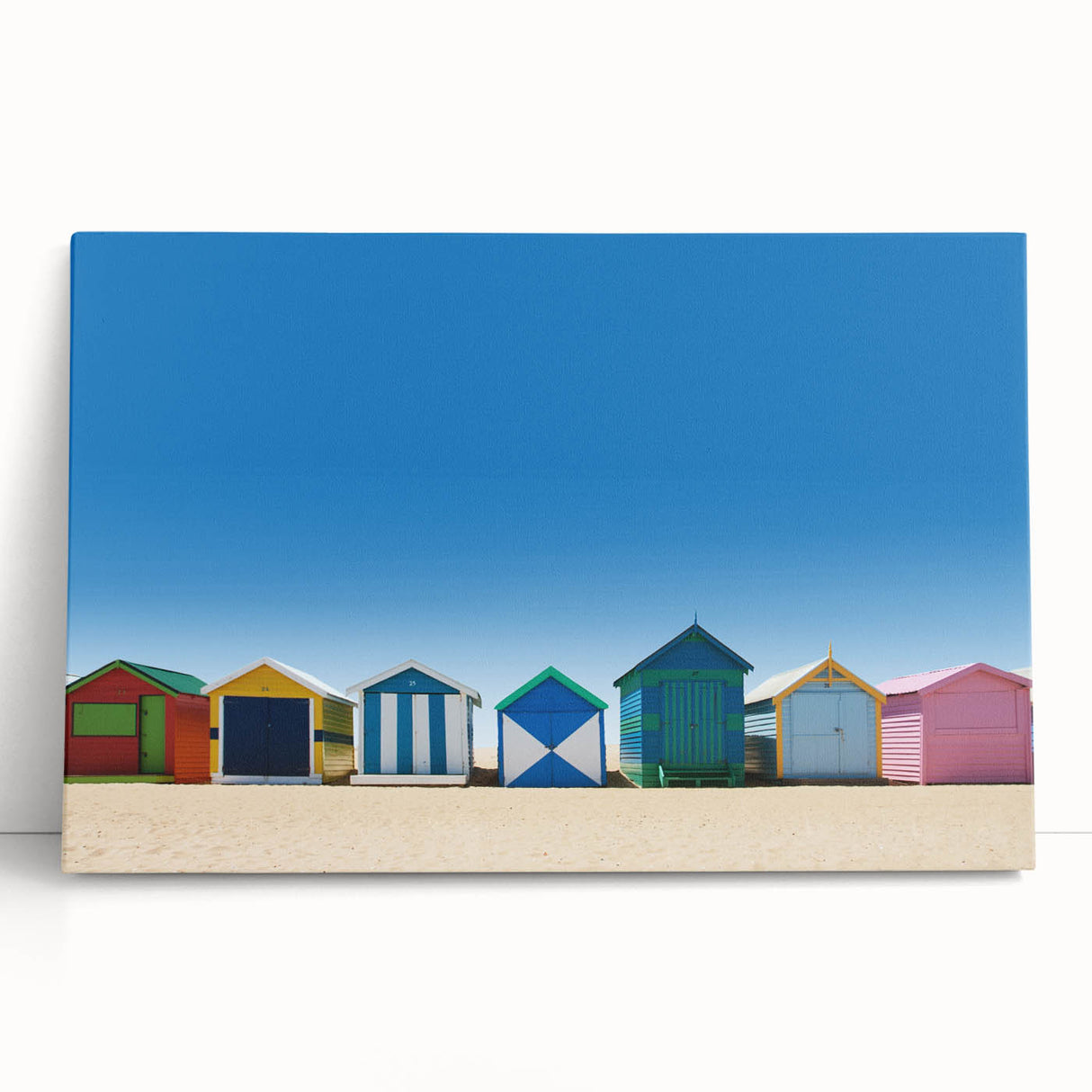 Black and white photo of Melbourne skyline on large stretched canvas, ideal for kitchen wall art or bedroom ambiance.