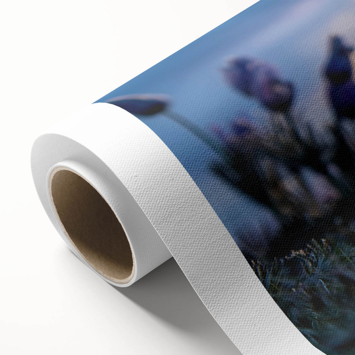 Art Deco style poster of Manitoba scenery on rolled canvas, featuring pastel shades, ideal for nursery wall art.