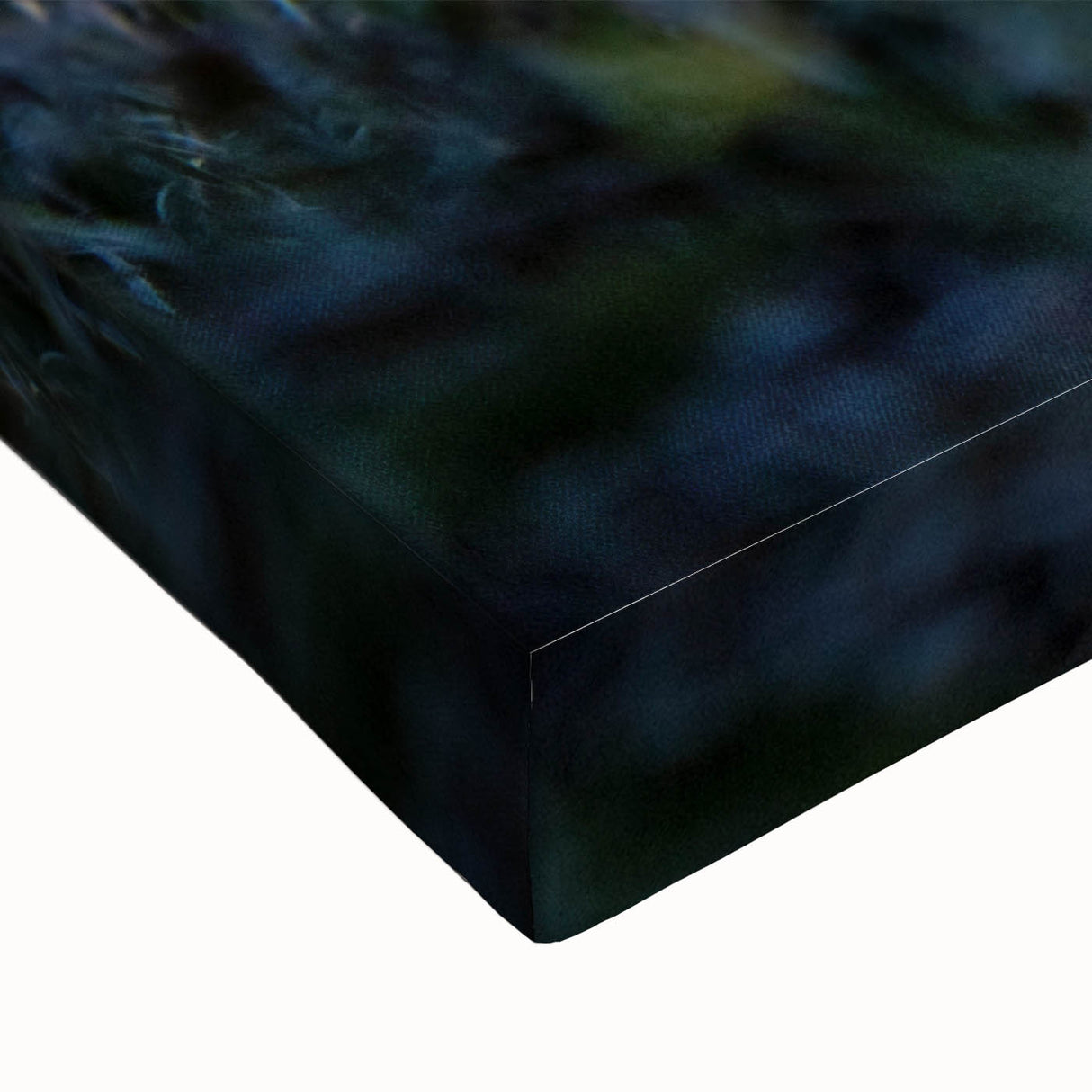 Black and white landscape art painting of a serene Manitoba scenery on stretched canvas, ideal for bedroom wall art.