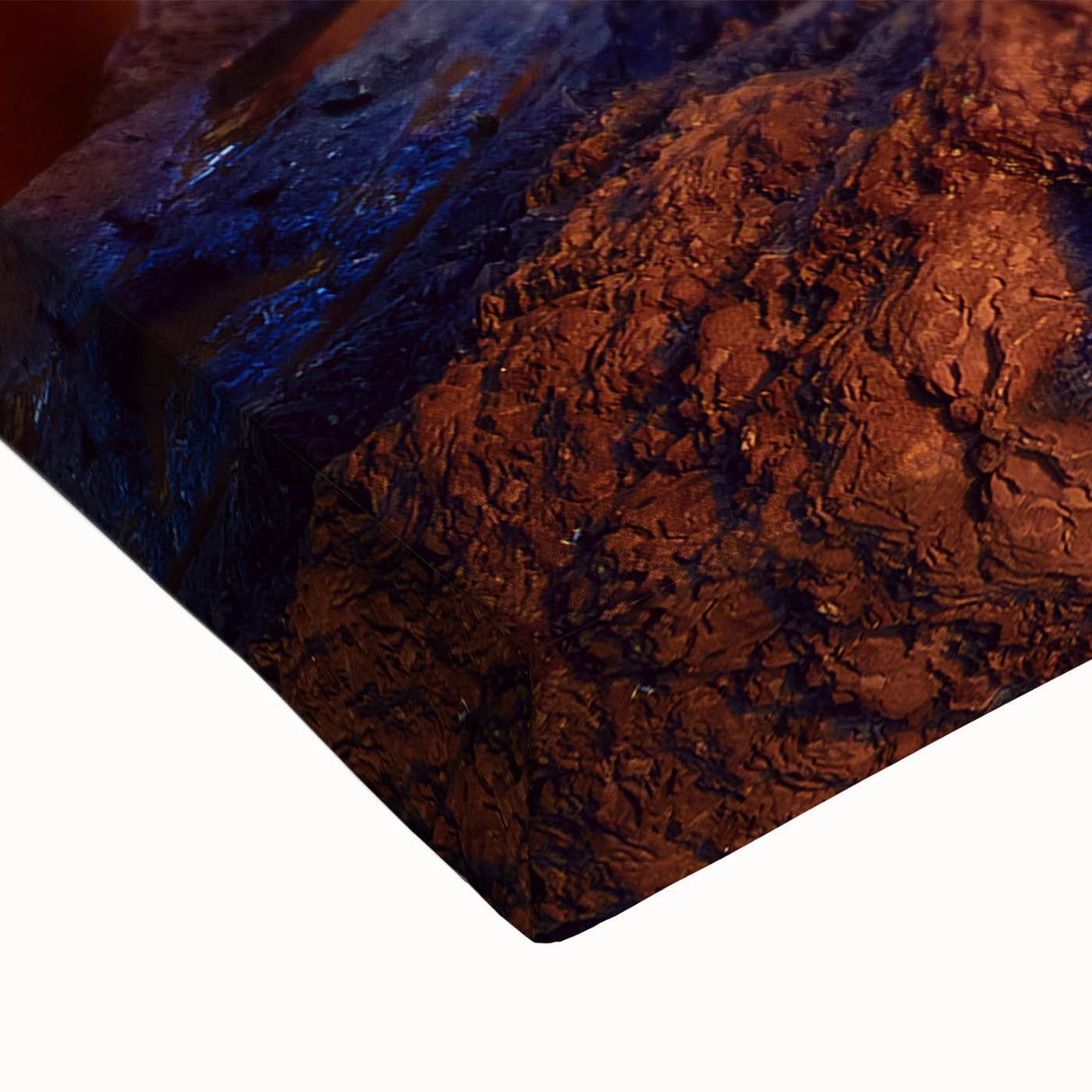 Large art of a black and white Quebec landscape on stretched canvas, ideal for bedroom wall decor.