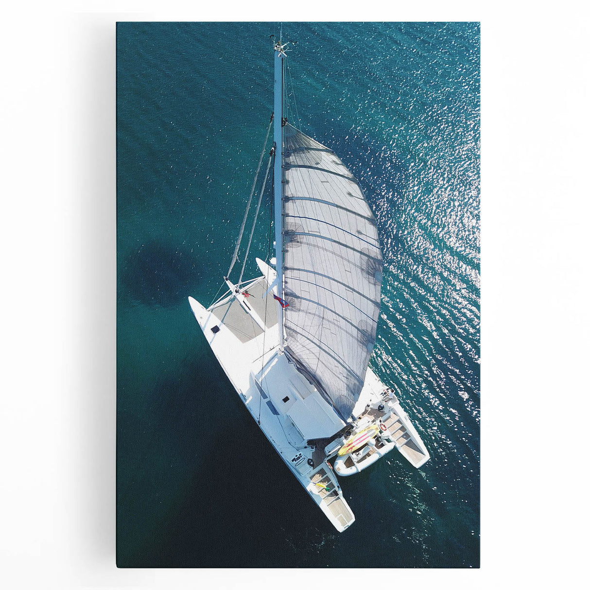 Black and white photo of a serene Caribbean beach on stretched canvas, ideal for kitchen wall art or bedroom ambiance.