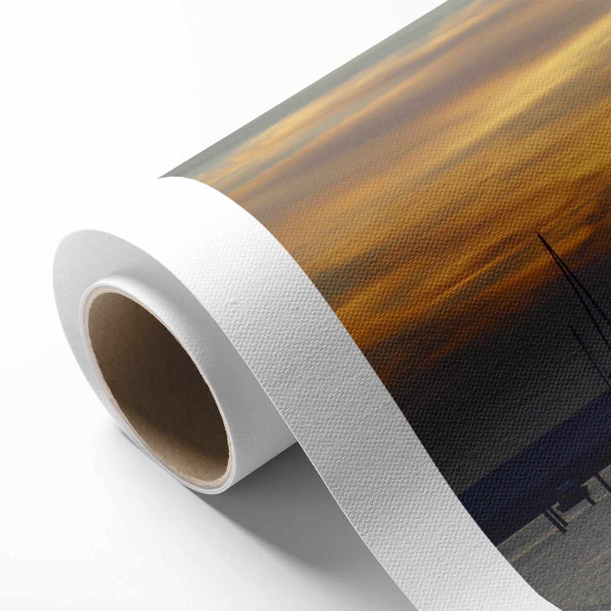 Art deco poster of Baja California scenery in pastel shades on rolled canvas, ideal for nursery wall art.