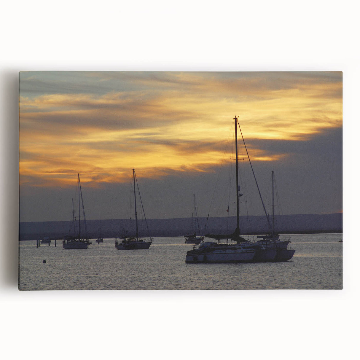 Black and white stretched canvas of Baja California scenery, ideal for kitchen wall art.
