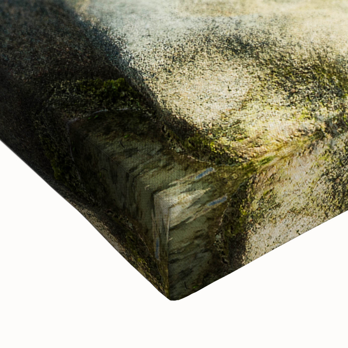 Large art of a monochrome Seychelles landscape on stretched canvas, ideal for bedroom wall decor.