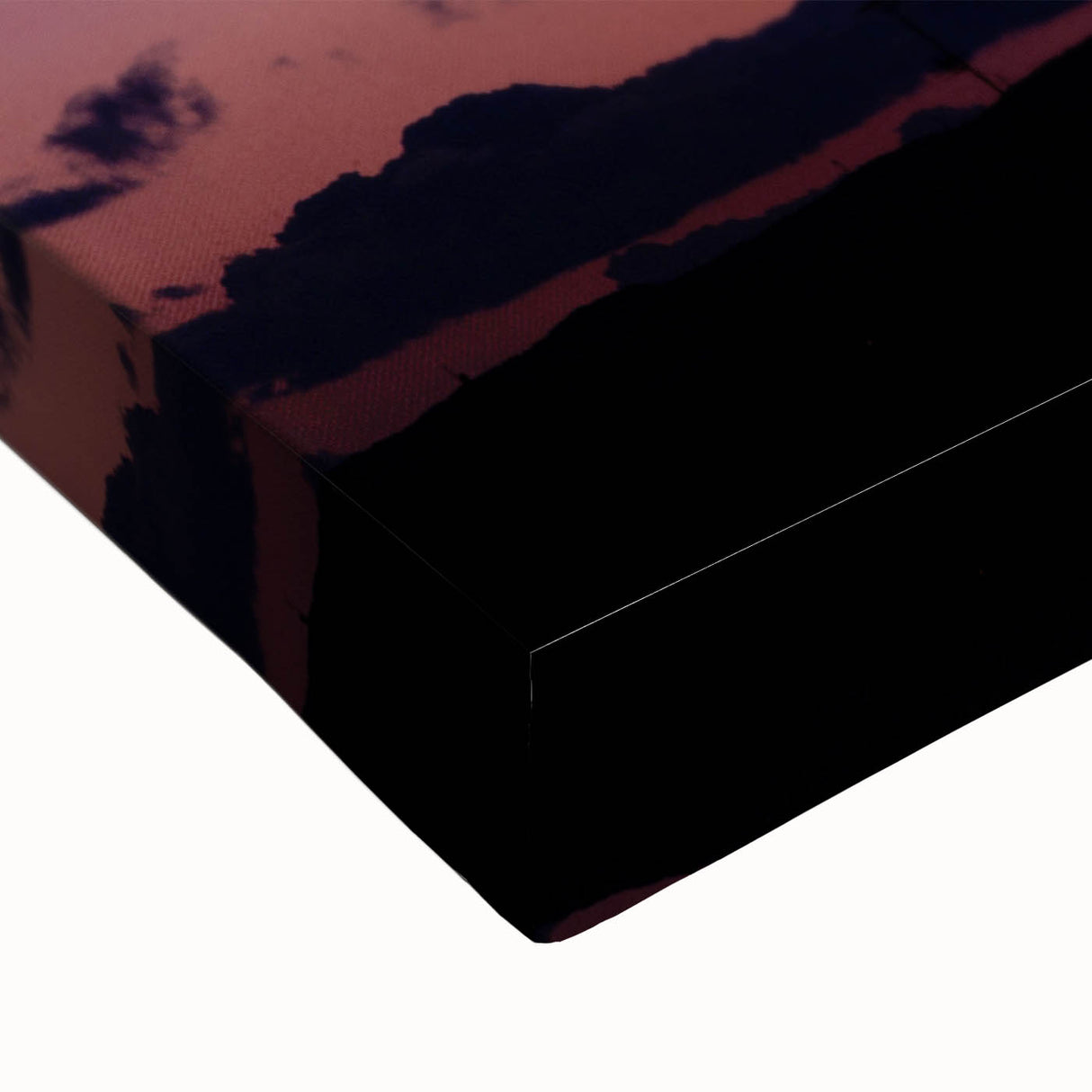 Large art of a black and white Kyoto landscape on stretched canvas, suited for bedroom wall decor.