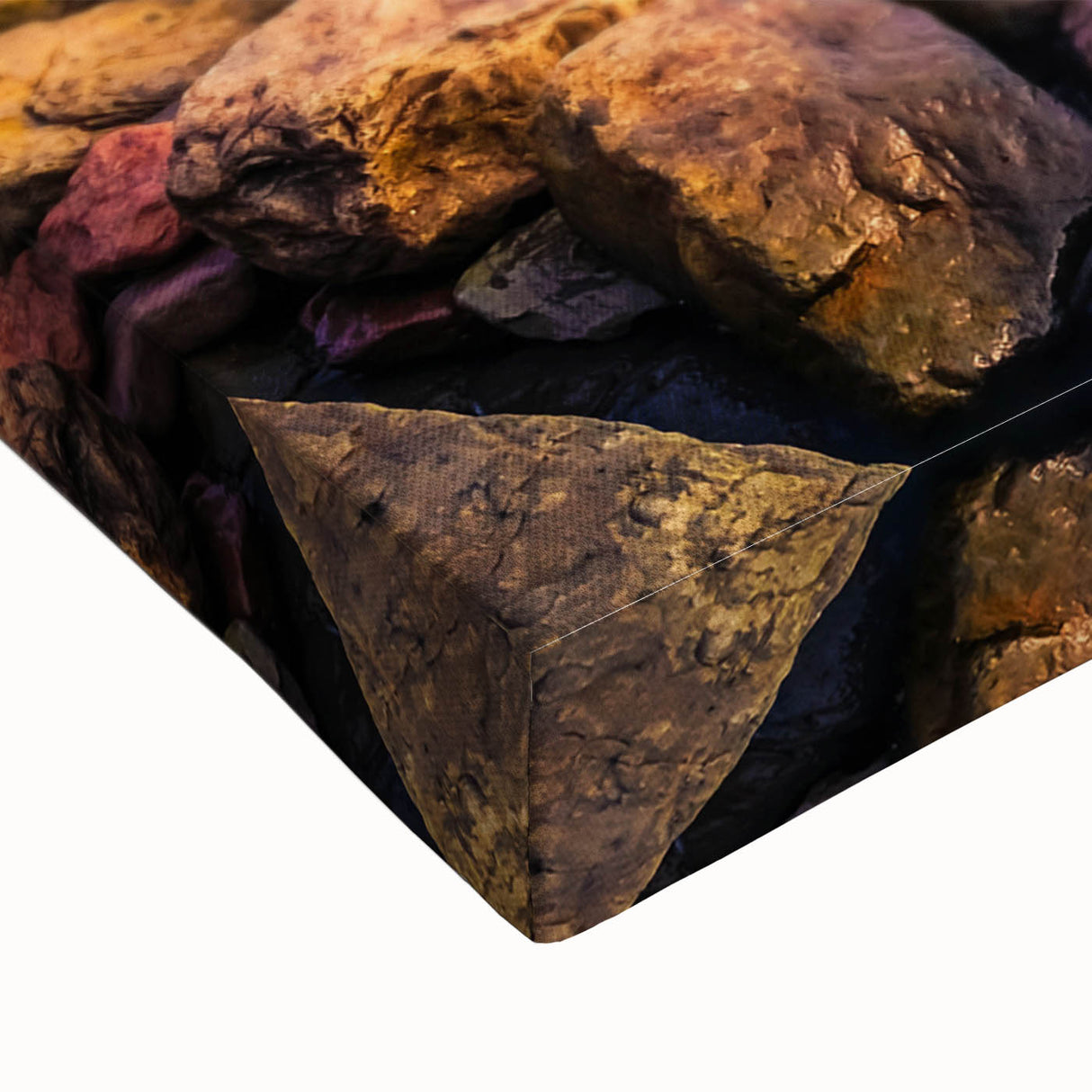 Large art of a black and white Newfoundland landscape on stretched canvas, ideal for bedroom wall decor.