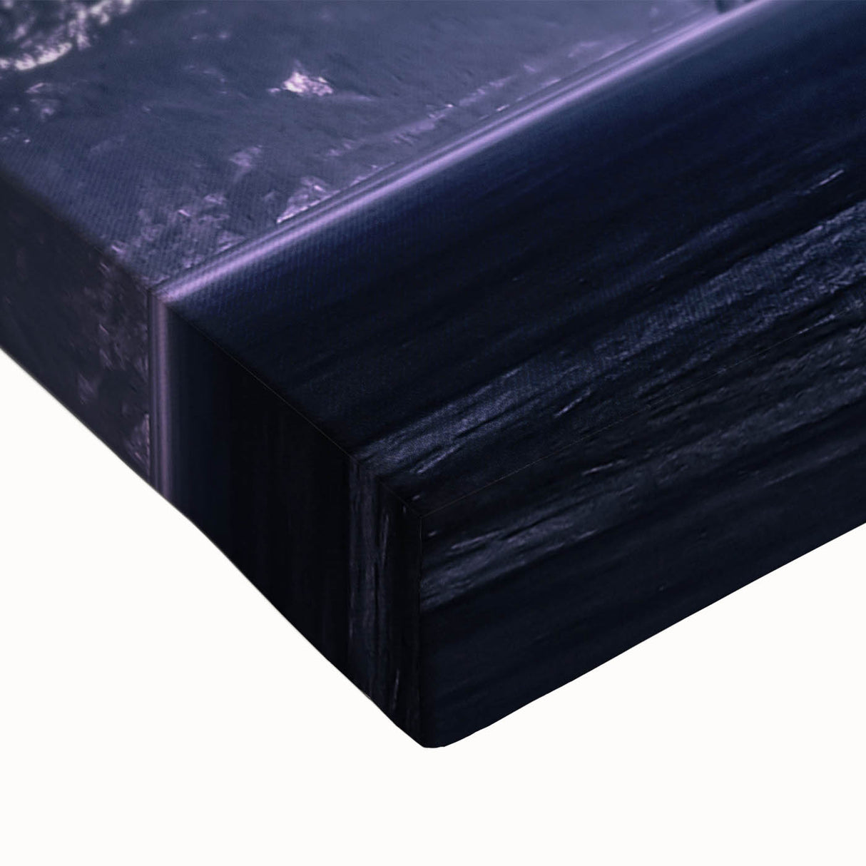 Black and white landscape art painting of Yukon scenery on stretched canvas, suitable for bedroom wall art.