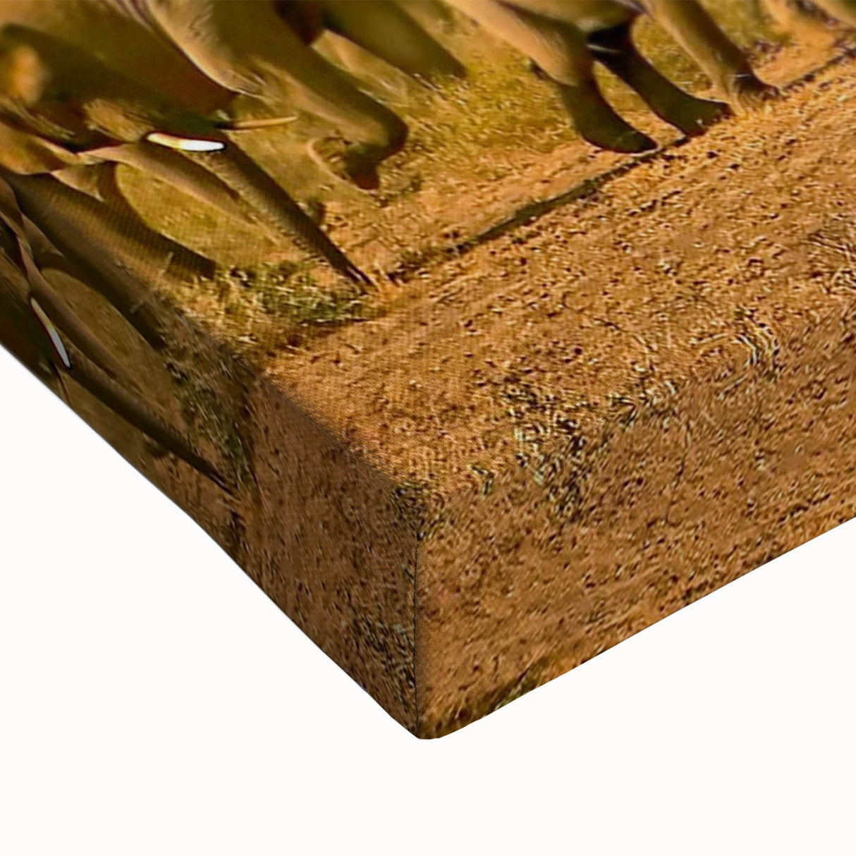 Black and white landscape art painting of a serene Tanzanian scenery on stretched canvas, ideal for bedroom wall art.