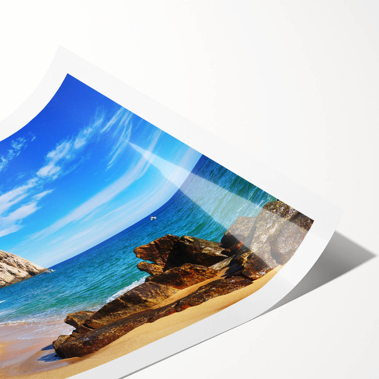 Extra large wall art featuring line art flowers in muted earth tones on rolled canvas, suitable for large living room decor.