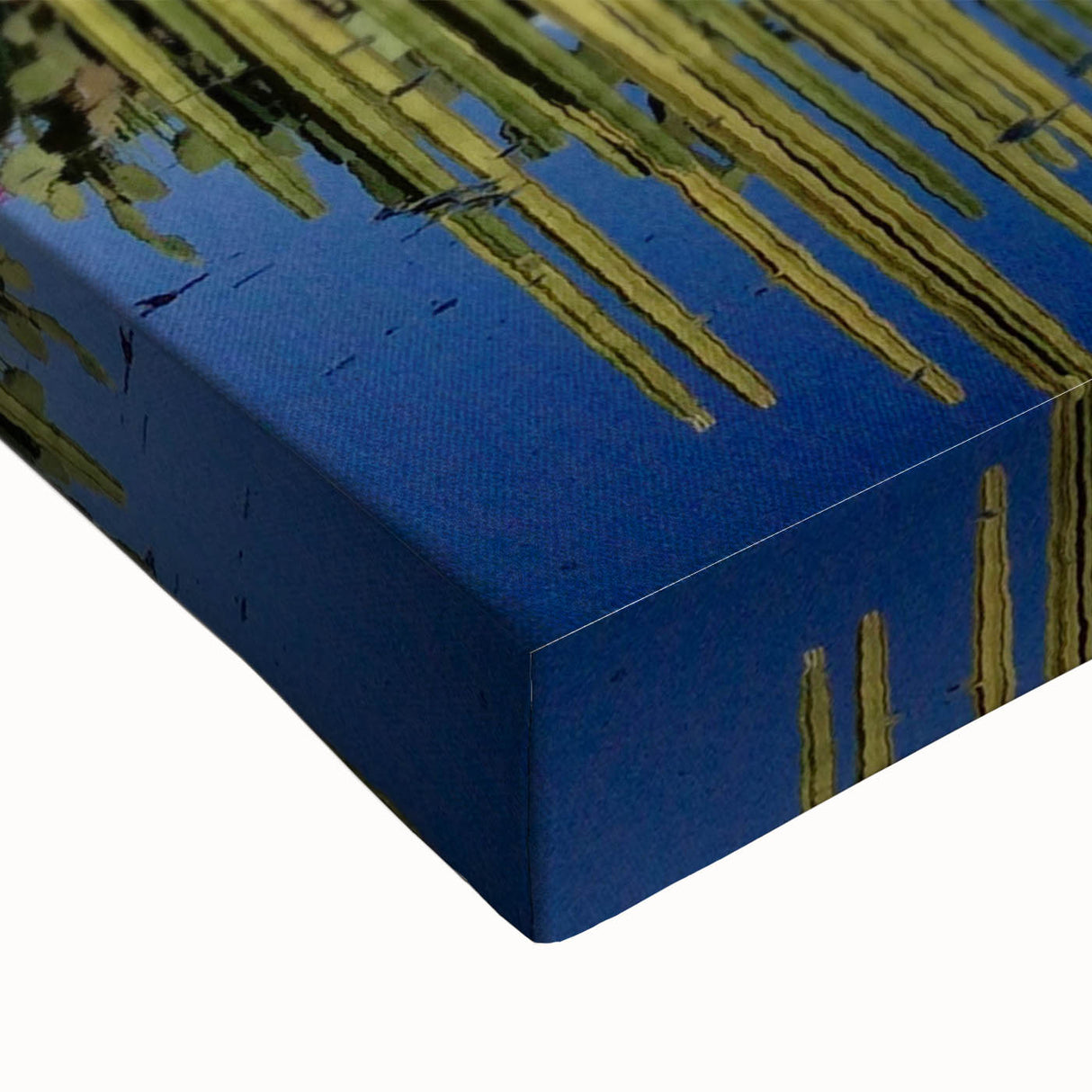 Large art depicting a black and white landscape of Oaxaca on stretched canvas, suitable for bedroom wall decor.