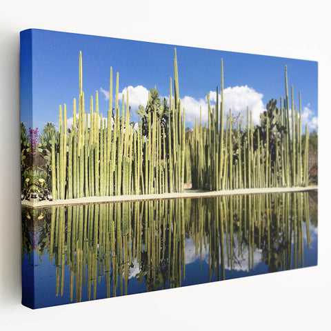 Large canvas print of Oaxaca, Mexico scenery in vibrant colors, ideal for kitchen wall art.