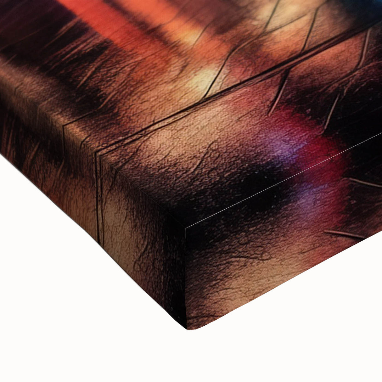 Large art depicting a black and white Tokyo cityscape on stretched canvas, suitable for bedroom wall decor.